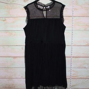 NWT Xhilaration Black Dress, Sheer, Keyhole, XXL